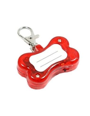 Pendentif os LED clignotent pour collier de chien