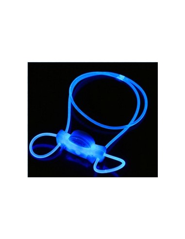 Collier pour chien bleu led lumineux 