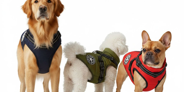Manteau Doudoune Chien avec Harnais Intégré : Le Duo Parfait pour des Balades Hivernales Sûres et Tendance ❄️