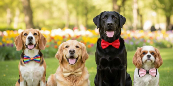 L'élégance à quatre pattes : Pourquoi le nœud papillon est l'accessoire incontournable de votre compagnon